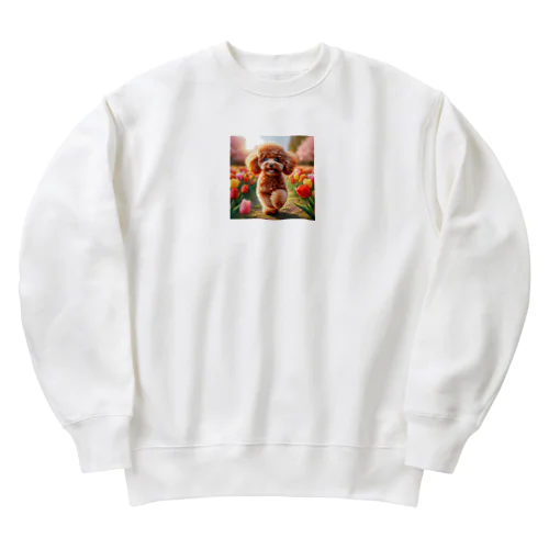 トイプードルグッズ Heavyweight Crew Neck Sweatshirt