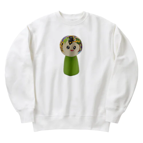 こけしガールズ　うぐいすちゃん Heavyweight Crew Neck Sweatshirt