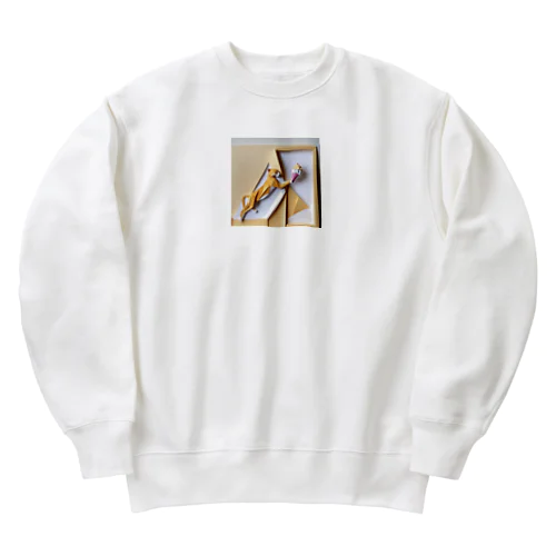 ice meets オリガミチーター Heavyweight Crew Neck Sweatshirt