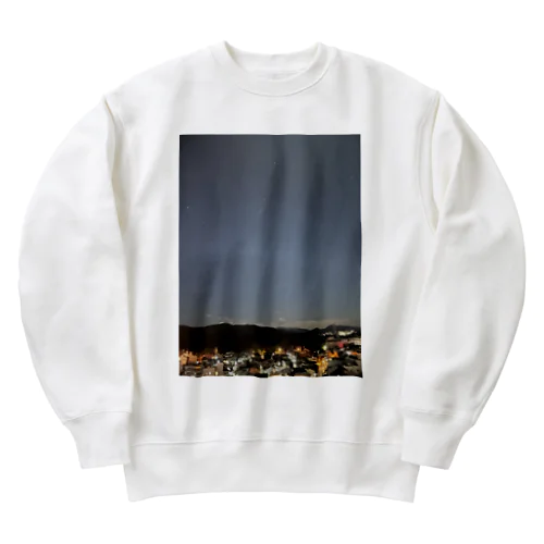 夜空を見上げるとオリオン座 Heavyweight Crew Neck Sweatshirt