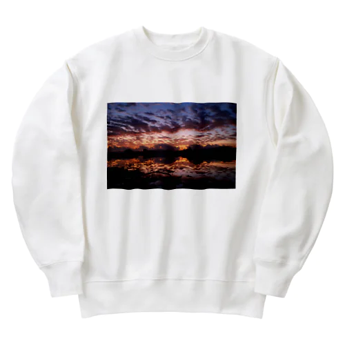 冬の朝空 Heavyweight Crew Neck Sweatshirt