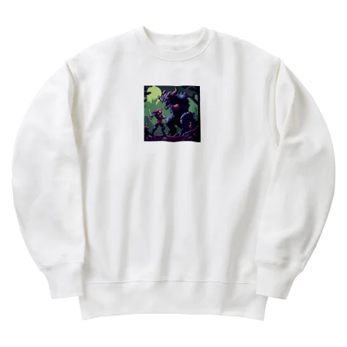 魔王に立ち向かう勇者 Heavyweight Crew Neck Sweatshirt