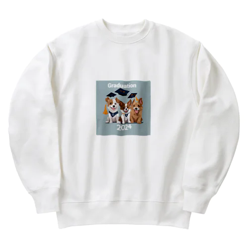 2024卒業アイテム　犬 Heavyweight Crew Neck Sweatshirt