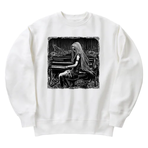 death metal girl ＝strange p.f Vanessa＝ Heavyweight Crew Neck Sweatshirt