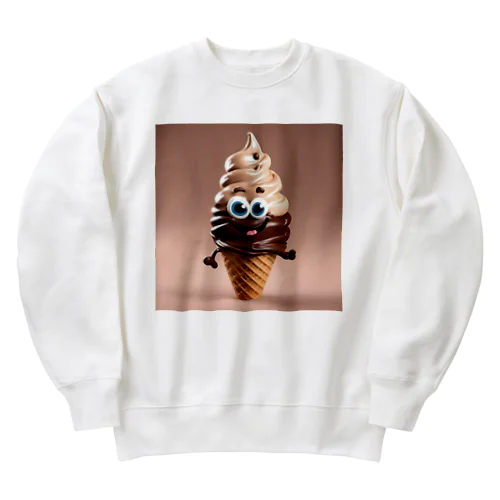 チョコソフトくん Heavyweight Crew Neck Sweatshirt