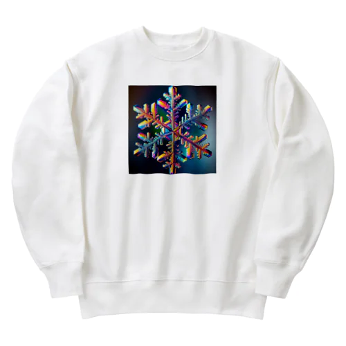 雪の結晶 Heavyweight Crew Neck Sweatshirt