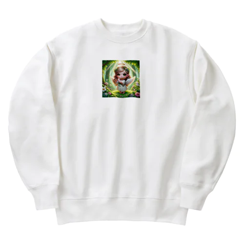 フルートをひく天使 Heavyweight Crew Neck Sweatshirt