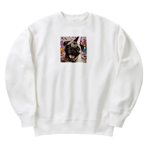 ハッピーパグ Heavyweight Crew Neck Sweatshirt