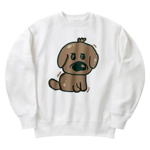 ふんばるわんこ Heavyweight Crew Neck Sweatshirt