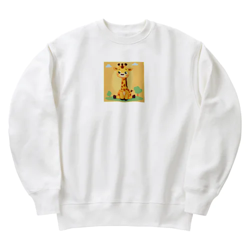 キリンのりん君 Heavyweight Crew Neck Sweatshirt