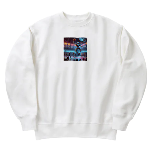 反則ロボット Heavyweight Crew Neck Sweatshirt