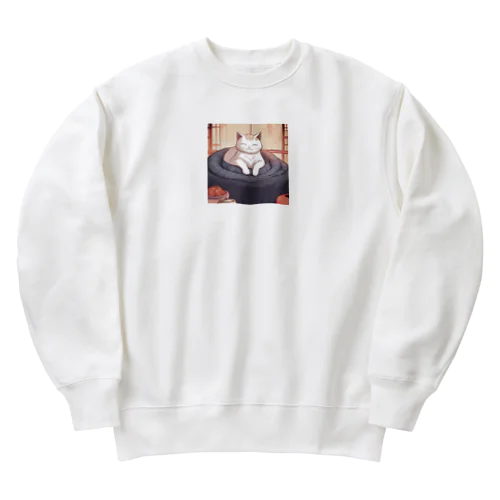 こたつ猫 Heavyweight Crew Neck Sweatshirt