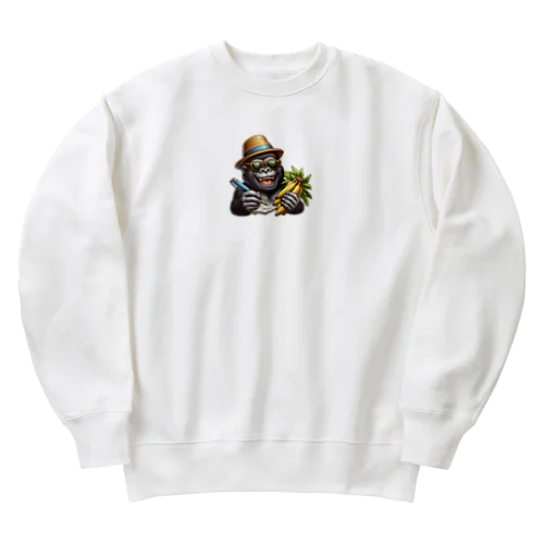 グラサンゴリラ Heavyweight Crew Neck Sweatshirt