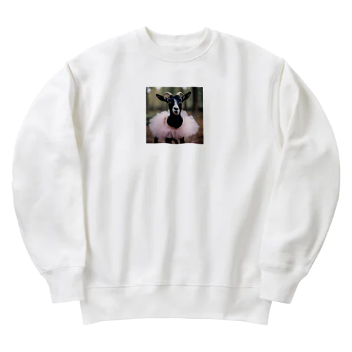 バレリーナヤギちゃん Heavyweight Crew Neck Sweatshirt