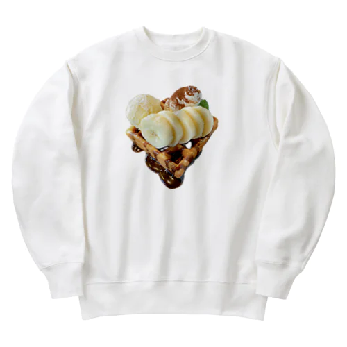 ベルギーバナナチョコワッフル Heavyweight Crew Neck Sweatshirt