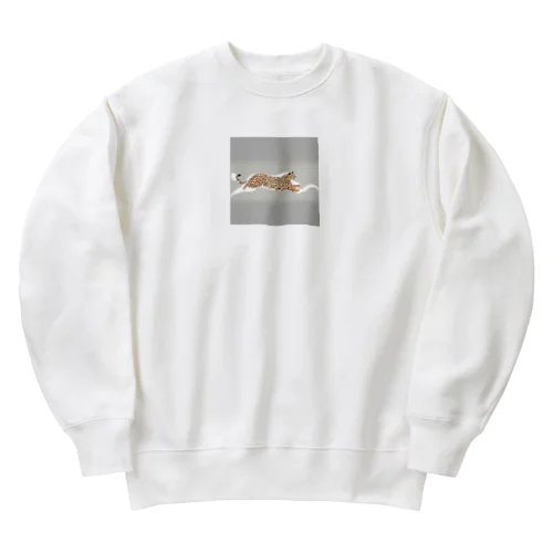 駆ける豹 Heavyweight Crew Neck Sweatshirt