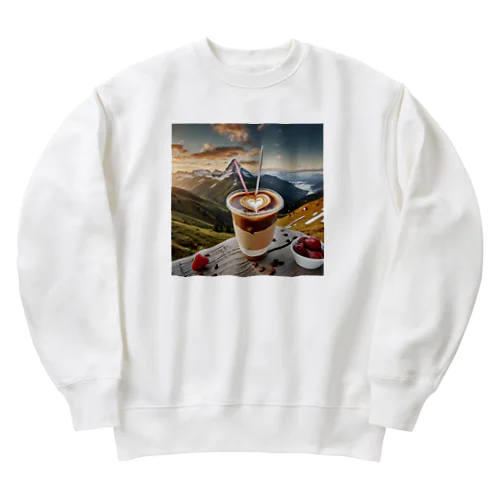 アイスコーヒーハート Heavyweight Crew Neck Sweatshirt