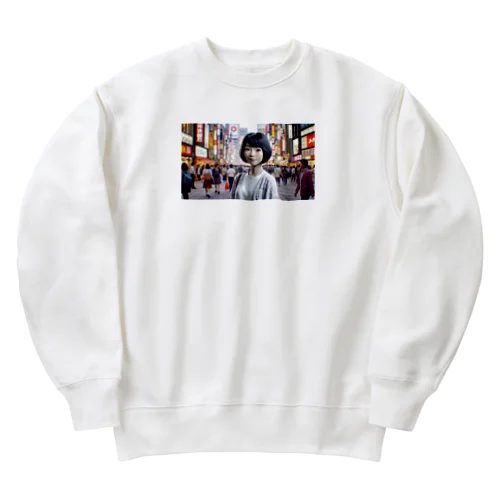 cybernetic transformation Heavyweight Crew Neck Sweatshirt