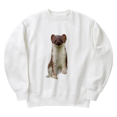 オコジョくん Heavyweight Crew Neck Sweatshirt