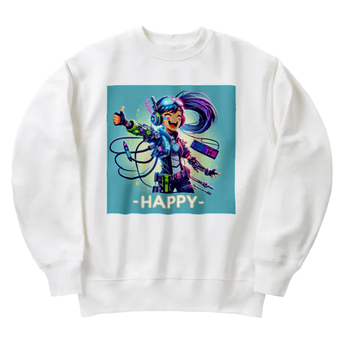 ゲーミング少女ピーシーツー Heavyweight Crew Neck Sweatshirt