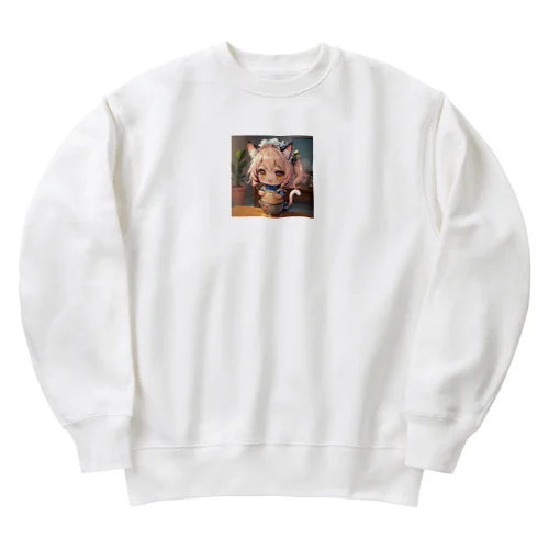 ネコミミあずにゃんパート2 Heavyweight Crew Neck Sweatshirt