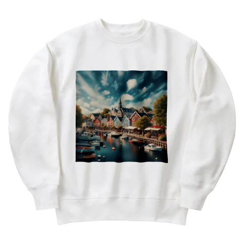 天気の良い北欧の町 Heavyweight Crew Neck Sweatshirt