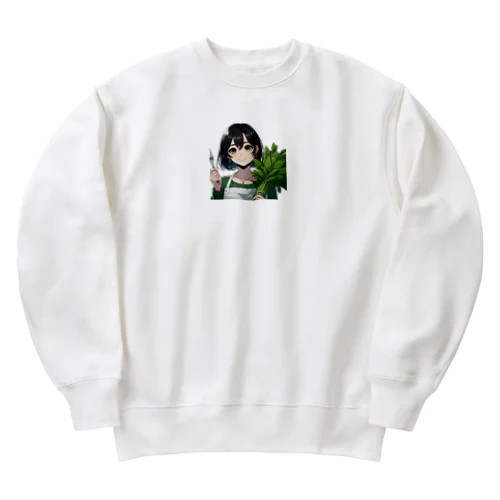 今日は、ほうれん草で良いですか？ Heavyweight Crew Neck Sweatshirt