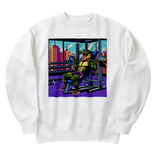 マッチョなクロコダイル Heavyweight Crew Neck Sweatshirt