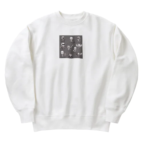 かわいい勇者たち Heavyweight Crew Neck Sweatshirt