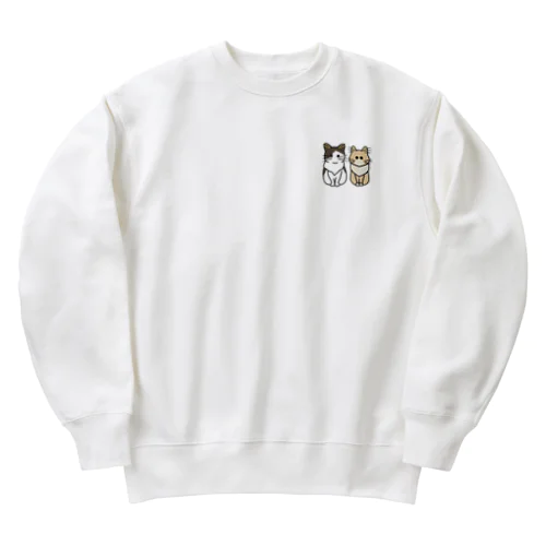 ネコチャンズ（はっきり） Heavyweight Crew Neck Sweatshirt