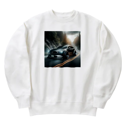 Custom CX-8 Attacked Winding Road Heavyweight Crew Neck Sweatshirt