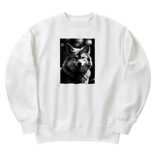 月下の狼 Heavyweight Crew Neck Sweatshirt