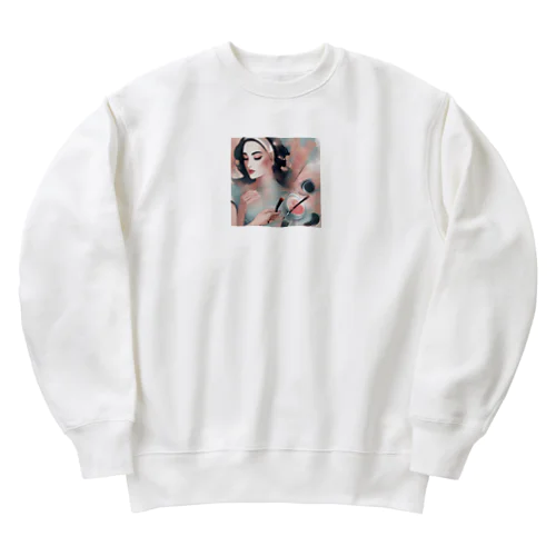 薫子メイクアート Heavyweight Crew Neck Sweatshirt