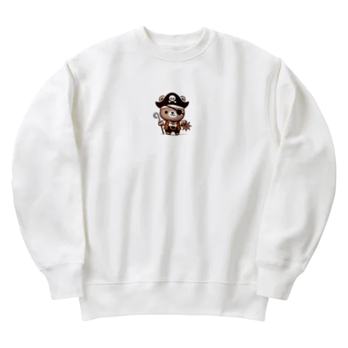 海賊冒険クマ Heavyweight Crew Neck Sweatshirt