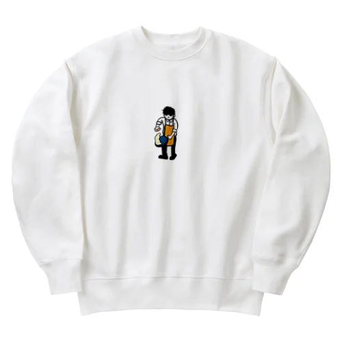 自炊ニキ Heavyweight Crew Neck Sweatshirt