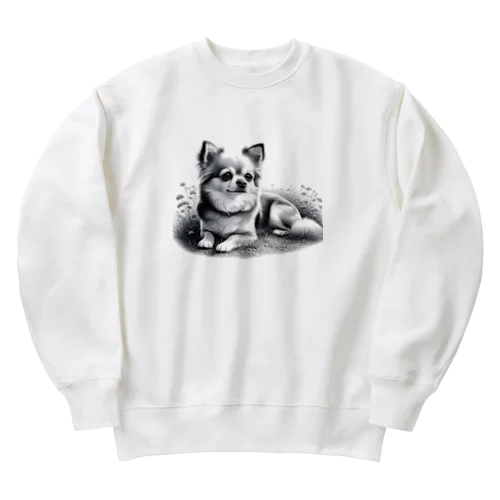 チワポメ Heavyweight Crew Neck Sweatshirt