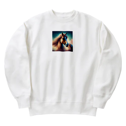 お馬さんワールド Heavyweight Crew Neck Sweatshirt