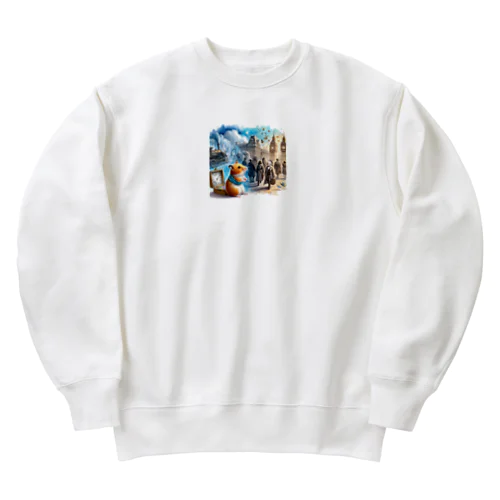 フクの時間旅行 Heavyweight Crew Neck Sweatshirt