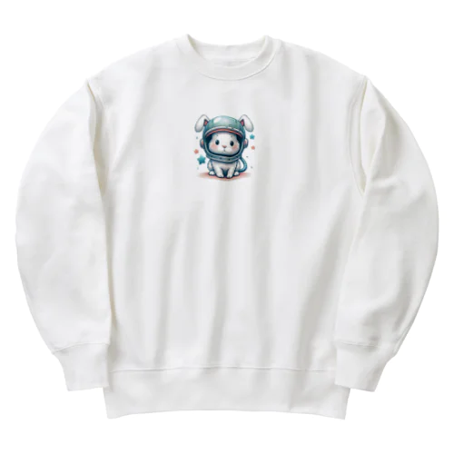 ウサギ×宇宙服 Heavyweight Crew Neck Sweatshirt