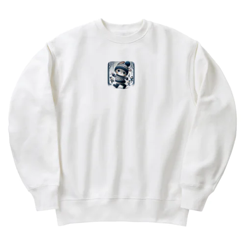 冬のうさぎくん Heavyweight Crew Neck Sweatshirt