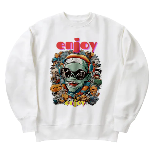 ENJOYしようゼ Heavyweight Crew Neck Sweatshirt