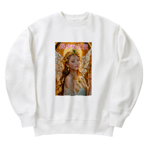 インテリジェンスな美少女天使 Heavyweight Crew Neck Sweatshirt