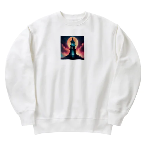 現代的 女神の塔 Heavyweight Crew Neck Sweatshirt