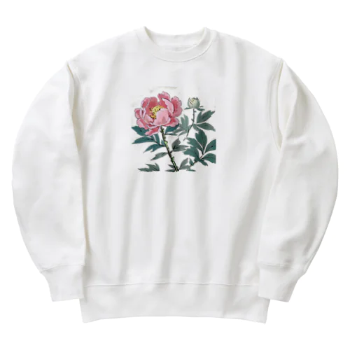 牡丹　その三 Heavyweight Crew Neck Sweatshirt