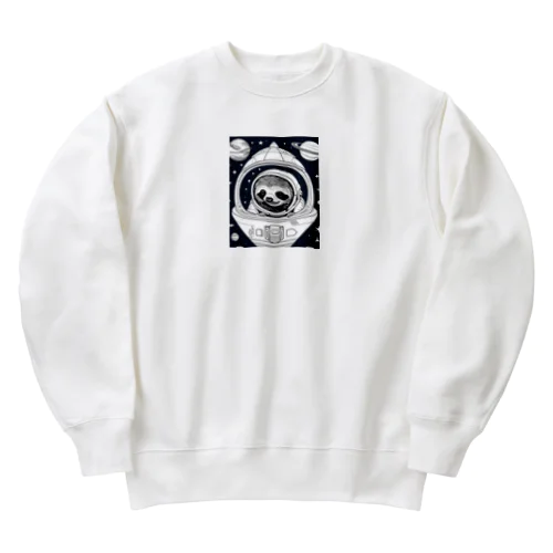 宇宙旅行ナマケモノ Heavyweight Crew Neck Sweatshirt