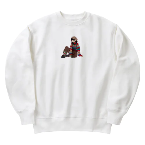 ニット系女子 Heavyweight Crew Neck Sweatshirt