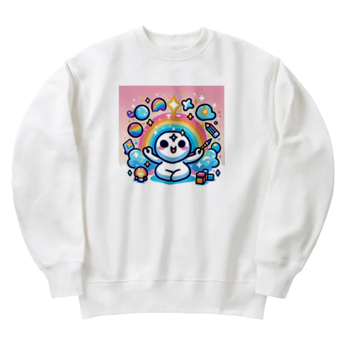 未来への幸運と活力が満ち溢れています。 Heavyweight Crew Neck Sweatshirt