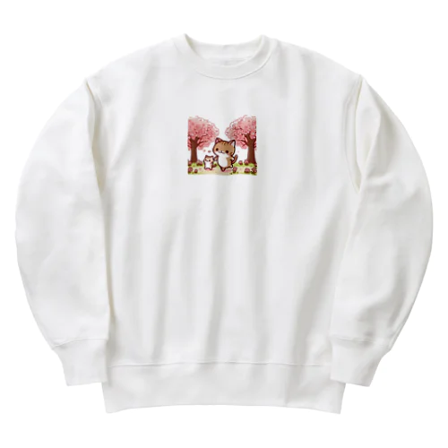 親子ネコ Heavyweight Crew Neck Sweatshirt