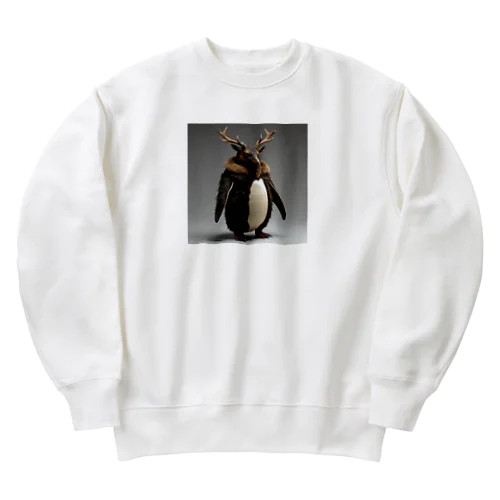 シカペンギン　パターンB Heavyweight Crew Neck Sweatshirt