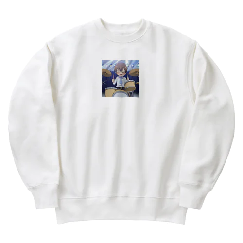 ドラマー＠サラリーマン Heavyweight Crew Neck Sweatshirt